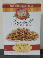 Mängden socker i Banana nut whole grain granola with bananas & almonds