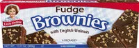 Mängden socker i Fudge brownies with english walnuts