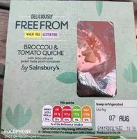Mängden socker i Sainsbury's free from broccoli & tomato quiche