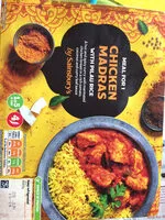 Mängden socker i Sainsbury Chicken Madras with pilau rice meal for 1