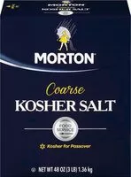 Mängden socker i Coarse kosher salt