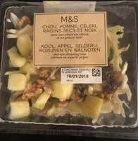 Mängden socker i Salade chou,pomme,céleri