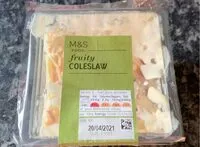 Mängden socker i Fruity coleslaw