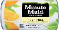 Mängden socker i Orange juice pulp free frozen concentrate fruit drink