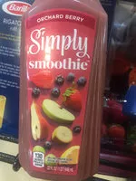 Socker och näringsämnen i Simply smoothie