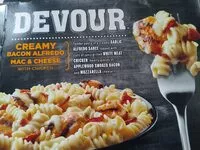 Mängden socker i Creamy Bacon Alfredo Mac n Cheese with Chivken