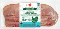 Mängden socker i Organics Uncured Turkey Bacon, Hickory Smoked