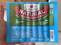 Mängden socker i Natural uncured beef hot dog