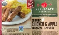 Mängden socker i Organic chicken & apple breakfast sausage, chicken & apple