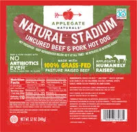 Mängden socker i Natural Stadium Uncured Beef & Pork Hot Dog