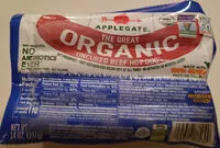 Mängden socker i The great organic uncured beef hot dog, uncured beef