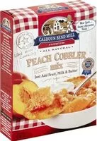 Mängden socker i Peach cobbler mix ounces