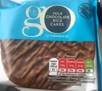 Mängden socker i On the Go Milk Chocolate Rice Cakes