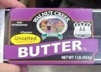 Mängden socker i Unsalted Butter