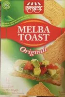 Mängden socker i Melba Toast Original