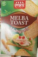 Mängden socker i Melba Toast Multigrain- 200 G