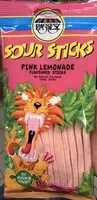 Mängden socker i Sour Sticks, Pink Lemonade Flavored