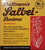 Mängden socker i Salbei-Bonbons