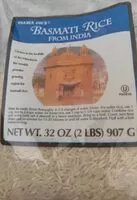 Mängden socker i Basmati rice from India