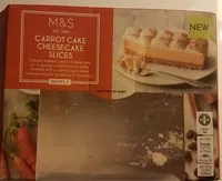 Mängden socker i Carrot cake cheesecake slices