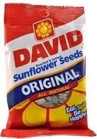Mängden socker i David sunflower seeds