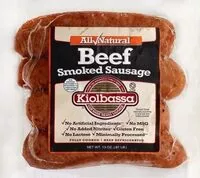 Mängden socker i Beef Smoked Sausage