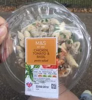 Mängden socker i Salade de poulet, tomates et basilic