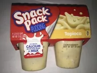 Mängden socker i SNACK PACK Pudding Tapioca, 13 OZ