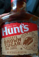 Mängden socker i HUNTS BBQ Sauce Hickory Brown Sugar, 18 OZ