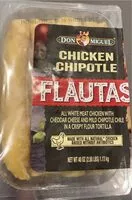 Mängden socker i Chicken Chipotle Flautas