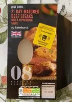 Mängden socker i 21 Day Matured Beef Steaks with a peppercorn sauce