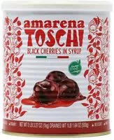 Mängden socker i Amarena sour black cherries in syrup