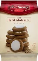 Mängden socker i Iced molasses cookies