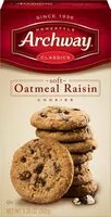 Mängden socker i Classic soft oatmeal raisin cookies