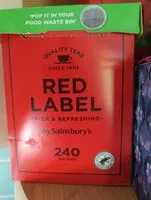 Mängden socker i Red Label Tea Bags 240