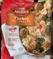 Mängden socker i Armour Turkey Meatballs (14 Oz)