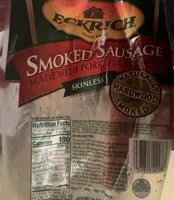 Mängden socker i Smoked sausage