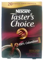 Mängden socker i Taster's Choice 100% Colombian