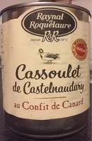 Mängden socker i Cassoulet de Castelnaudary au confit de canar