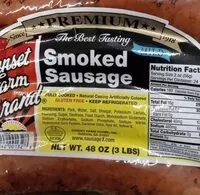 Mängden socker i Smoked sausage