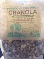Mängden socker i M&S granola mango coco