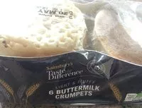 Mängden socker i Buttermilk Crumpets