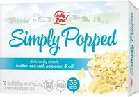 Mängden socker i Simply popped microwave popcorn