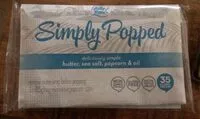 Mängden socker i Simply Popped popcorn