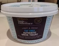 Mängden socker i Fat Free Authentic Greek Yogurt