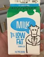 Mängden socker i milk 1% low fat