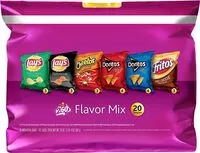 Mängden socker i Chips and snacks flavor mix variety