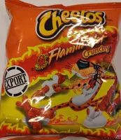 Mängden socker i Cheetos Cheese Flavored Snacks Crunchy, Flamin' Hot