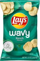 Mängden socker i Ranch flavored wavy potato chips