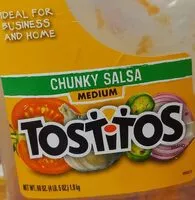 Mängden socker i Tostitos all natural chunky salsa medium